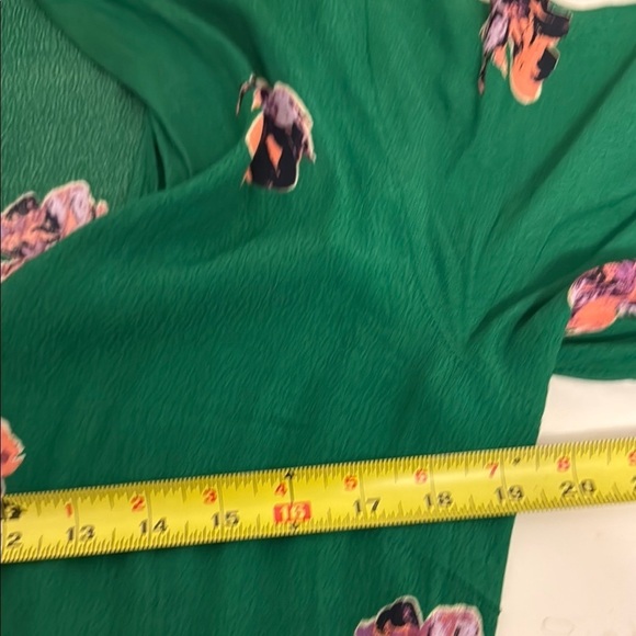 Green Flutter Sleeve Wrap Jumpsuit - Picture 8 of 9